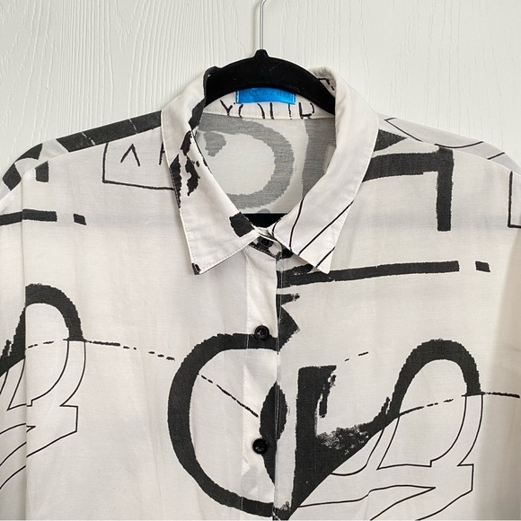 Ella Zhu Women's 1/2 Sleeve Long Shirt with Irregular Hem ( GY1828 ) Size OS - Picture 4 of 14